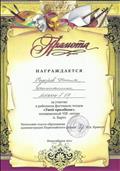 За участие в районном фестивале чтецов "Твой праздник" За участие в районном фестивале чтецов "Твой праздник"